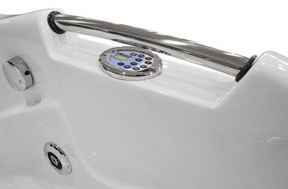 Wanna z hydromasażem prostokątna do rogu łazienki 150x83 cm MO-0204