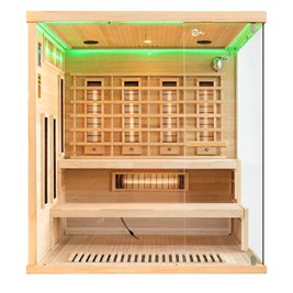 Sauna na podczerwień 4 osobowa + kamienie solne 175X140X200CM MO-EP4RSL Infrared Mazur