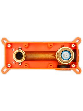 Bateria umywalkowa podtynkowa box Rea Lungo złoto szczotkowane