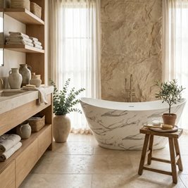 Wanna wolnostojąca 170 cm Ferrano Slim Nature Rea zdjęcie 6