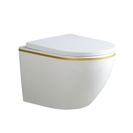 Zestaw podtynkowy stelaż GEBERIT DUOFIX + miska PEAK-WH-GL-RIM-02 + przycisk DELTA 01 biały