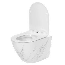 Misa wc wisząca Carlos Rimless Slim Nature Marble Rea