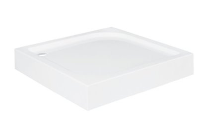 Zestaw z brodzikiem kabina kwadratowa 70x70 cm szkło mleczne