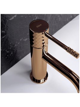 Bateria umywalkowa Rea Lungo Diamond miedź