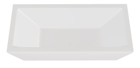 Wanna wolnostojąca prostokątna syfon biały Vera 170 Besco