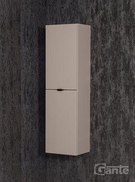 Słupek łazienkowy z lamelami wiszący wysoki 143,5x40 Victa Lamello kolor fume mat