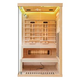 Sauna na podczerwień 2 osobowa + kamienie solne 120X120X200CM MO-EP2RSP Infrared Mazur