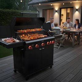 Grill gazowy w ogrodzie aranżacja