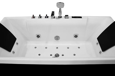 Wanna z hydromasażem prostokątna przyścienna 170x80 cm MO-1100B