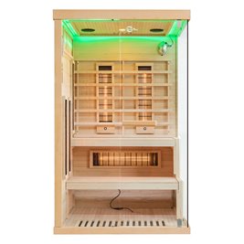 Sauna na podczerwień 2 osobowa + kamienie solne 120X120X200CM MO-EP2RSL Infrared Mazur