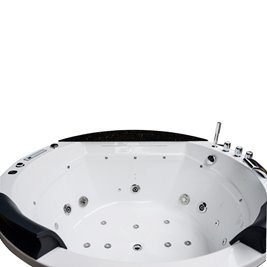 Wanna z hydromasażem okrągła do zabudowy + obudowa 170x170 cm Della 916