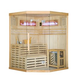 Sauna sucha fińska piec 6 KW Harvia BC60 + kamień solny 150X150X200CM MO-EA3CS Mazur