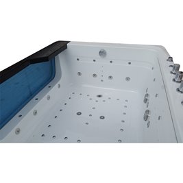 Wanna z hydromasażem prostokątna 170x130 cm Tugela-BL