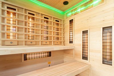 Sauna na podczerwień 4 osobowa + kamienie solne 175X140X200CM MO-EP4RSP Infrared Mazur