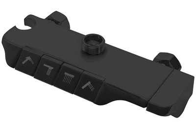 Czarny zestaw prysznicowy z wylewką Max Rea