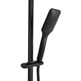 Czarny zestaw prysznicowy z termostatem Tom Rea