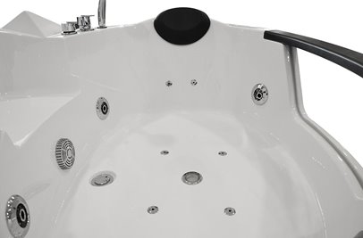 Wanna łazienkowa z hydromasażem Spa narożna 135x135 cm MO-0322