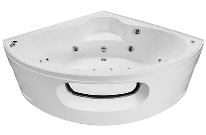 Duża wanno kabina Spa z hydromasażem + sauna parowa 155x155 cm MO-0543