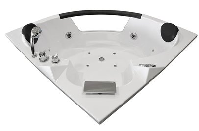 Wanna łazienkowa z hydromasażem Spa narożna 135x135 cm MO-0322