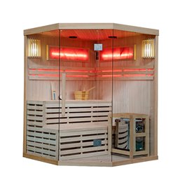 Sauna fińska 6 osobowa wysokotemperaturowa 8KW Harvia 180x180 cm Kemi7