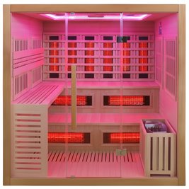 Sauna Combo na podczerwień + fińska 6-osobowa 200x160 cm Helsi2 8KW
