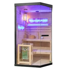 Sauna fińska 2 osobowa wysokotemperaturowa 3,5KW Harvia 120x120 cm Lark1