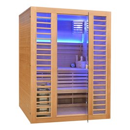 Sauna sucha fińska piec 6 KW Harvia BC60 + kamienie solne 150X150X190CM MO-TS3B XL Mazur
