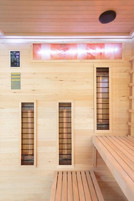 Sauna na podczerwień 4 osobowa + kamienie solne 175X140X200CM MO-EP4RSL Infrared Mazur