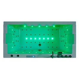 Wanna z hydromasażem przyścienna 180x90 cm Saturn 944 Hydrosan