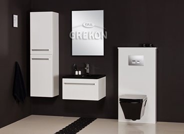 Zabudowa stelaża WC Geberit Fokus B biała w połysku