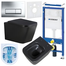 Zestaw podtynkowy stelaż GEBERIT DUOFIX + miska RAIN-MTB-RIM-03 + przycisk DELTA 50 chrom