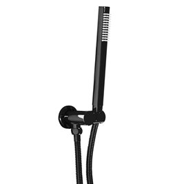 Czarny połysk zestaw prysznicowy podtynkowy Lungo Rea