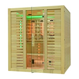 Sauna na podczerwień kamień solny + turmaliny 180X160X200CM MO-RL4ST XL Infrared Mazur