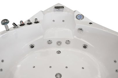 Wanna z hydromasażem narożna Turbo 157x157 cm MO-10632T XL