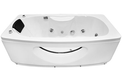 Prostokątna kabino wanna z hydromasażem + sauna 145x85 cm MO-09944AS
