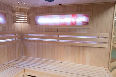 Sauna sucha fińska piec 6 KW Harvia BC60 + kamień solny 180X180X200CM MO-EA4CS Mazur