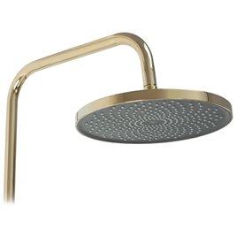 Złoty zestaw prysznicowy z wylewką Max Rea Gold