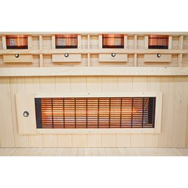 Sauna na podczerwień 4-osobowa 175x120 cm grzejniki kwarcowe i karbonowe Alta5 Infrared