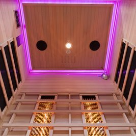 Sauna na podczerwień 3-osobowa 120x105 cm grzejniki kwarcowe i karbonowe Alta2 Infrared