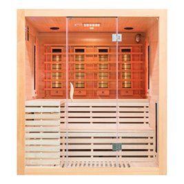 Sauna na podczerwień czteroosobowa panele sól himalajska 180X160X200CM MO-EA4R Infrared Mazur