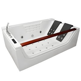 Wanna z hydromasażem prostokątna podgrzewacz wody 180x120 cm Imperia 610