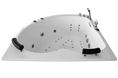 Wanna spa z hydromasażem narożna 150x150 cm MUE-0032A PRAWA