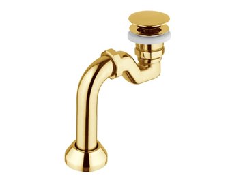 Syfon click-clack do wanien wolnostojących złoty Besco