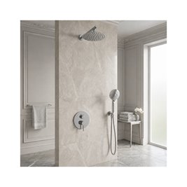 Zestaw podtynkowy chrom wersja z baterią mieszacz LUGO Z03MCH Corsan zdjęcie 2