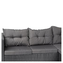 Zestaw mebli ogrodowych z technorattanu narożnik tarasowy Salto