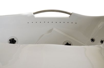 Wanna z hydromasażem narożna lewa 135x135 cm MUS-1085