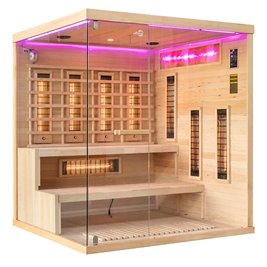 Sauna na podczerwień 4 osobowa + kamienie solne 180X160X200CM MO-EP4RSP XL Infrared Mazur