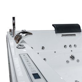 Wanna z hydromasażem prostokątna do zabudowy + obudowa Kalambo BL 190x150 cm