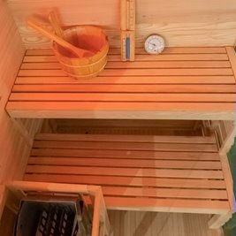 Sauna fińska 2 osobowa wysokotemperaturowa 3,5KW Harvia 120x120 cm Lark1