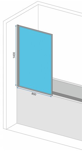 Złoty szczotkowany parawan nawannowy 80 cm Elegant Rea zdjęcie 7